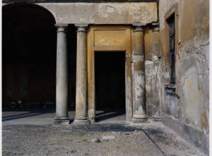 Bollate - località Castellazzo - villa Arconati - cortile interno - portico - colonne