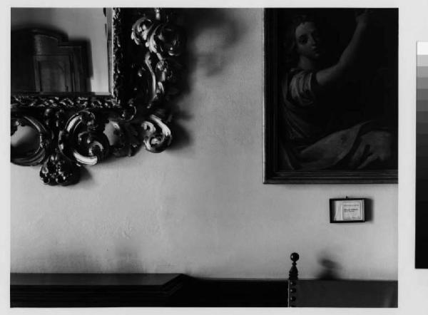 Trezzo sull'Adda - villa Crivelli Gardenghi - biblioteca comunale - quadro - specchio con cornice