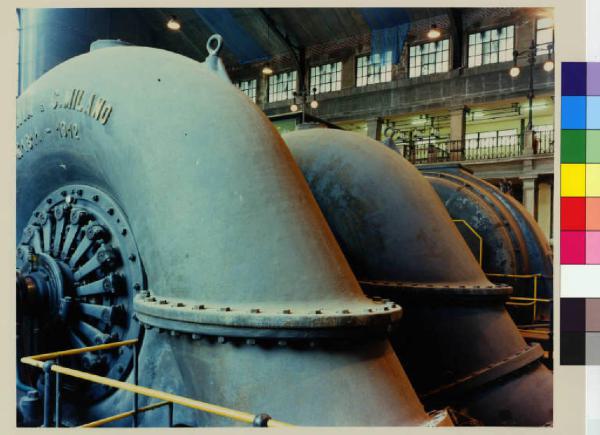 Cornate d'Adda - Porto d'Adda inferiore - Centrale Esterle - paricolare di una delle turbine
