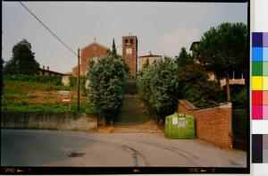 Turbigo - via al Torrione - chiesa della Beata Vergine Assunta - scalinata - strada