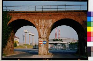 Turbigo - ponte ferroviario - centrale dell'Enel