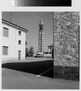 Inveruno - via Santa Maria - piazza Pio X - torre campanaria
