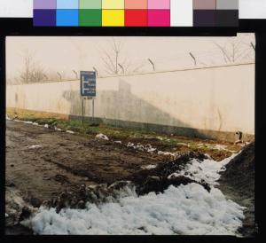 Barlassina - strada sterrata - muro di cinta - neve