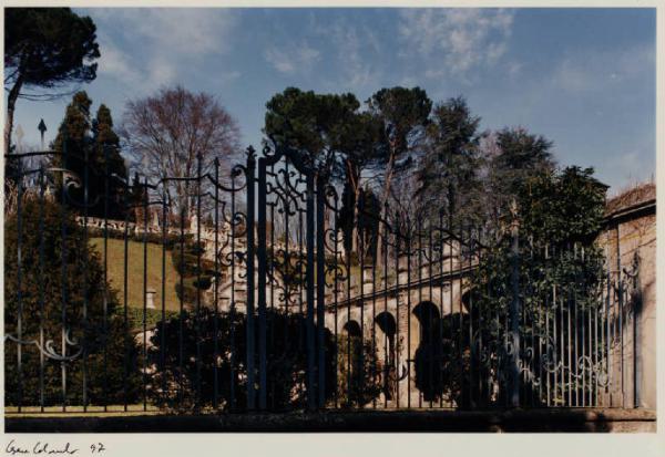 Arcore - via Monte Grappa - giardino - villa Ravizza - cancello