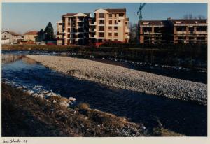 Arcore - località di Molinetto - edifici residenziali in costruzione - fiume Lambro