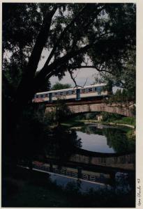 Arcore - fiume Lambro - ponte - treno