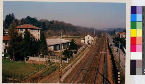 Lentate sul Seveso - linea ferroviaria Milano-Como - parco di villa Merelli-Valdettaro