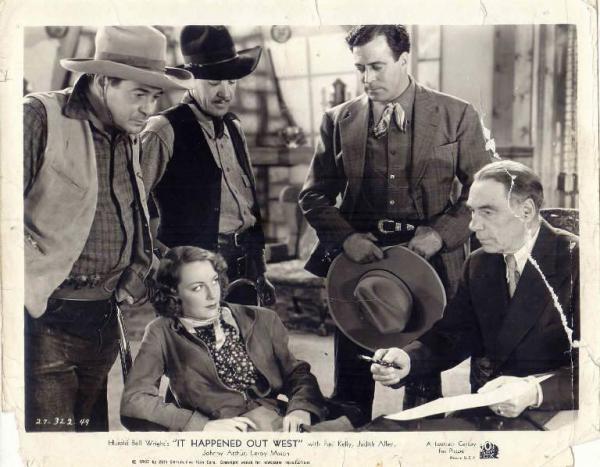 Scena del film "It Happened Out West" - regia Howard Bretherton - 1937 - attrice Judith Allen