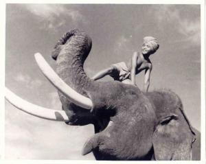 Scena del film "La danza degli elefanti" - regia Robert J. Flaherty e Zoltan Korda - 1937