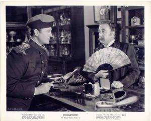 Scena del film "Fuga nel tempo" - regia di Irving Reis - 1948 - attore David Niven