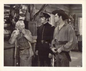 Scena del film "La grande cavalcata" - regia George B.Seitz - 1940 - attori Raymond Hatton, Dana Andrews, Jon Hall