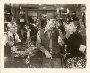Scena del film "La carovana dei Mormoni" - regia Lew Landers - 1940 - attori Chester Morris e Ona Munson