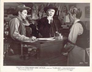 Scena del film "Notte senza fine" - regia Raoul Walsh - 1947 - attore Robert Mitchum