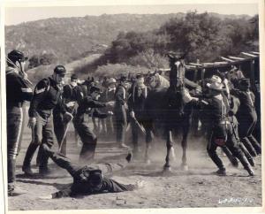 Scena del film "Il massacro di Fort Apache" - regia John Ford - 1948