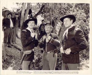 Scena del film "Il ranch delle tre campane" - regia Ray Enright - 1949 - attori Zachary Scott e Joel Mc Crea