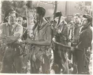 Scena del film "Il grande cielo" - regia Howard Hawks - 1952 - attore Kirk Douglas