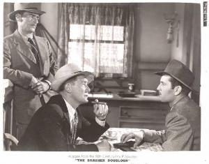Scena del film "La moneta insanguinata" - regia John Brahm - 1947 - attore George Montgomery