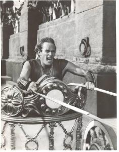 Scena del film "Ben Hur" - regia William Wyler - 1959 - attore Charlton Heston