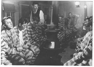 Scena del film "L'uomo di Alcatraz" - regia John Frankenheimer e Charles Crichton - 1962 - attore Burt Lancaster