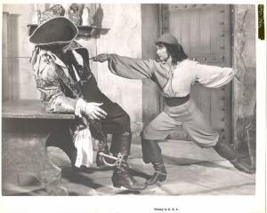 Scena del film "La regina dei pirati" - regia Jacques Tourneur - 1951 - attrice Jean Peters