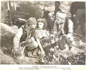 Scena del film "Bagdad" - regia Charles Lamont - 1949 - attori Maureen O'Hara e Paul Hubschmid