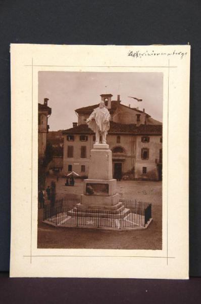 Monza - Piazza Isola (intitolata poi a Giuseppe Garibaldi) - Monumento a Giuseppe Garibaldi - Ernesto Bazzaro / Risorgimento italiano
