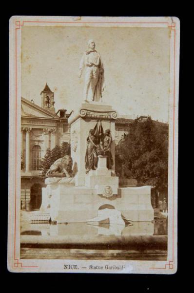 Francia - Nizza - Place Giuseppe Garibaldi - Monumento a Giuseppe Garibaldi - Jean-Baptiste Gustave Deloye - Antoine Etex - Charles Henri Joseph Cordier / Risorgimento italiano