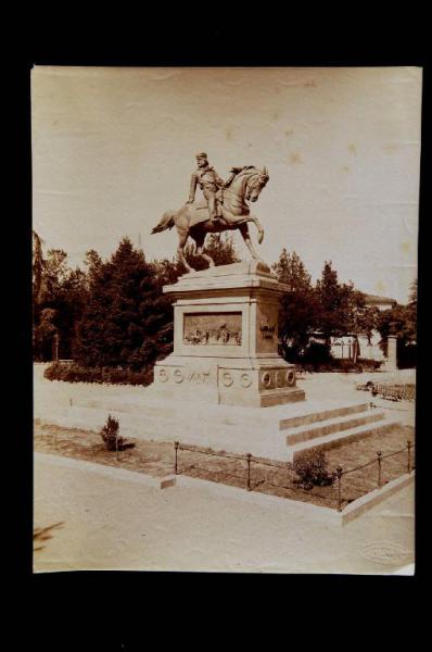 Siena - Passaggio della Lizza - Monumento a Giuseppe Garibaldi - Raffaello Romanelli / Risorgimento italiano