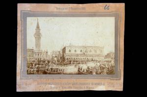 Stampa - Ingresso solenne di Vittorio Emanuele II a Venezia / Risorgimento italiano