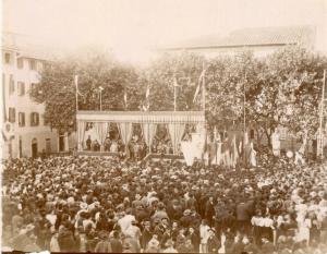 Inaugurazione del monumento a Giuseppe Garibaldi a Casciana Terme / Risorgimento italiano