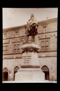 Perugia - Piazza del Sopramuro (poi Garibaldi, oggi Matteotti) - Monumento a Giuseppe Garibaldi - Cesare Zocchi / Risorgimento italiano