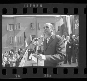 Ritratto maschile - Gino Guerra - Mantova - Lungorio -  Manifestazione sindacale e antifascista