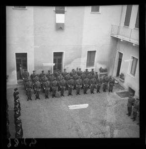Festa Corpo Guardie Pubblica Sicurezza - Schieramento plotoni - Mantova - Caserma Nucleo di P. S. - Via Solferino