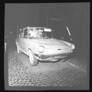 Incidente stradale - Fiat 850 Special - Cittadella - Mantova - Bivio tra la SS della Cisa e la Goitese