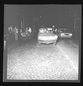 Incidente stradale - Fiat 850 Special e rilievi - Cittadella - Mantova - Bivio tra la SS della Cisa e la Goitese