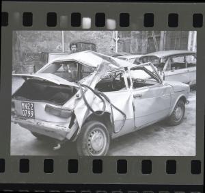 Incidente stradale - Fiat « 127 » incidentata