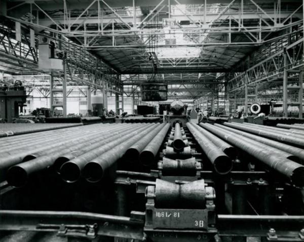 Innocenti - Impianto siderurgico dell'Orinoco - Tubificio - Linee di movimentazione