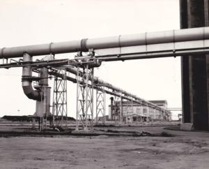 Innocenti - Impianto siderurgico dell'Orinoco - Impianti tecnologici - Tubazione che porta il gas alla Centrale termica