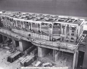Innocenti - Impianto siderurgico dell'Orinoco - Interno dell'acciaieria - Forni Martin in costruzione