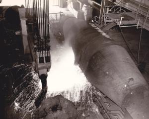 Innocenti - Impianto siderurgico dell'Orinoco - Acciaieria - Stazione di travaso della ghisa liquida