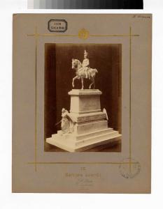 Scultura equestre - Bozzetto concorso per Monumento a Amedeo IV di Savoia - Cesare Biscarra