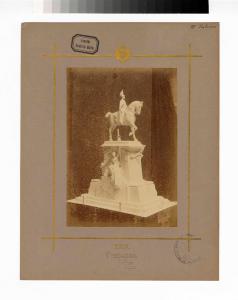 Scultura equestre - Bozzetto concorso per Monumento a Amedeo IV di Savoia - Giovanni Battista Trabucco
