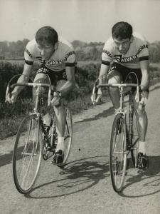Ciclismo - Vittorio Adorni - In allenamento con Felice Gimondi