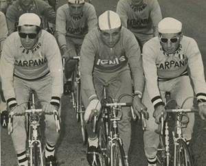 Ciclismo - Ercole Baldini - In allenamento con Gastone Nencini e Nino Defilippis