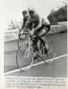Ciclismo - Ercole Baldini - Salò - Campionati del mondo di ciclismo su strada 1962 - In allenamento