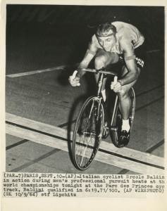 Ciclismo - Ercole Baldini - Parigi (Francia) - Campionati del mondo di ciclismo su pista 1964  - Inseguimento individuale professionisti - Qualificazioni