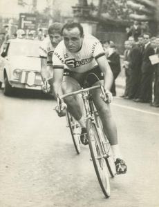 Ciclismo - Ercole Baldini - Trofeo Baracchi 1964 - Cronometro a coppie - In azione con Vittorio Adorni