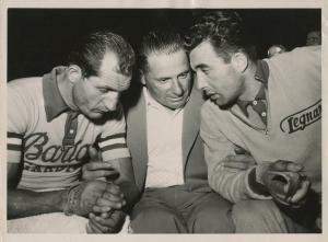 Ciclismo - Gino Bartali - Con Alfredo Binda e Adolfo Leoni