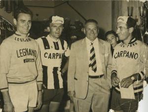Ciclismo - Alfredo Binda - Milano - Sei Giorni ciclistica 1964 - Con Imerio Massignan, Diego Ronchini e Nino Defilippis