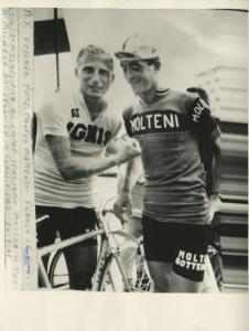 Ciclismo - Franco Cribiori - Pescara - Trofeo Matteotti 1965 - Punzonatura - Con Michele Dancelli